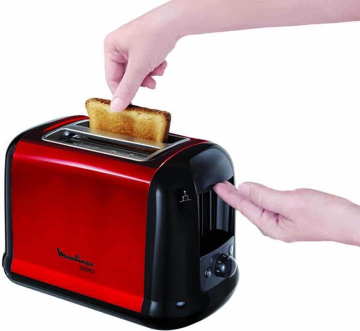 Actual product image Moulinex Subito (red) Toaster (LT261D)