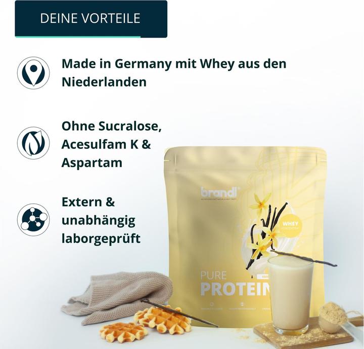 Produktbild Brandl Pure Protein (Vanille, 1 Stk., 1000 g)