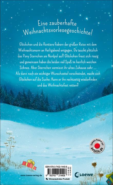 Produktbild Glöckchen, das Weihnachtspony - Ein magisches Winterwunder (Deutsch, Annette Moser, Loewe Vorlesebücher, Loewe Kinderbücher, Loewe Weihnachten, 2022)