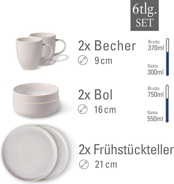 Produktbild Like. by Villeroy & Boch Crafted Cotton (6 Stk.)