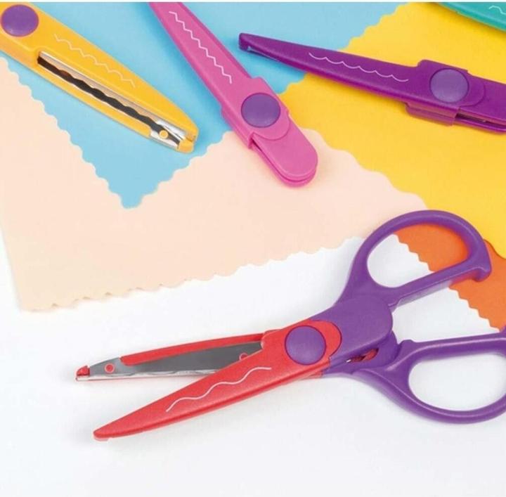 Actual product image Children's scissors with interchangeable tips ZIG-ZAG (16 cm)