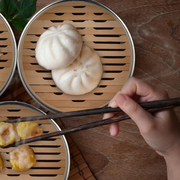 Actual product image Relaxdays Dampfgarer (24 cm, Plant materials)