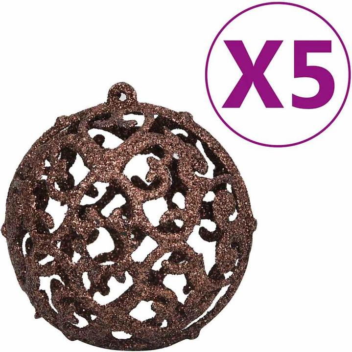 Produktbild vidaXL Weihnachtsornamente (123 -teilig)