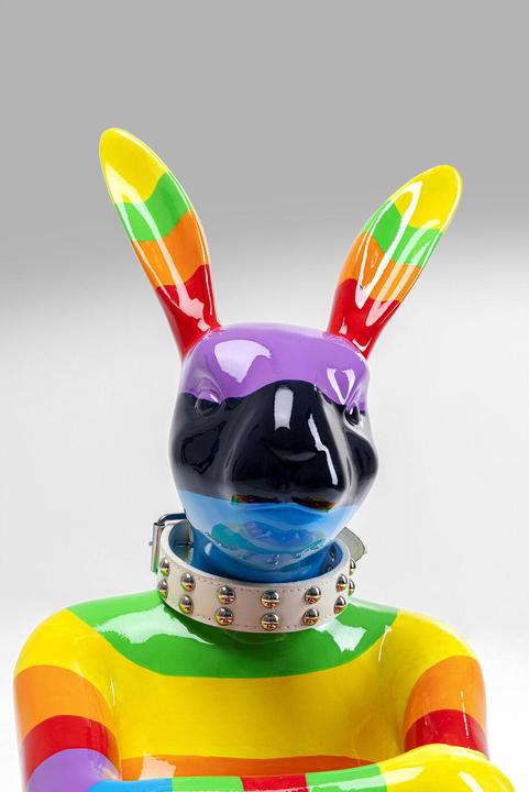 Actual product image Kare Design Deco Object Sitting Rabbit Rainbow 80cm