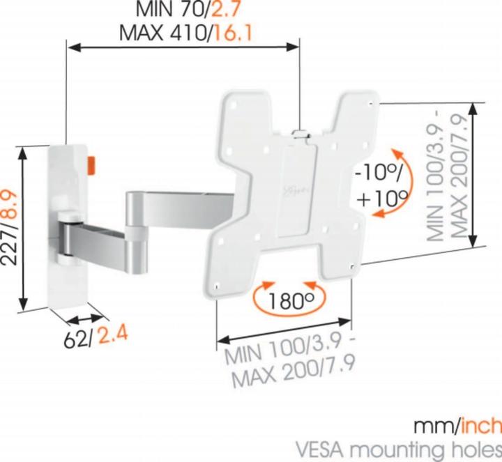 Produktbild Vogels Wall 3145 (Wand, 40", 15 kg)