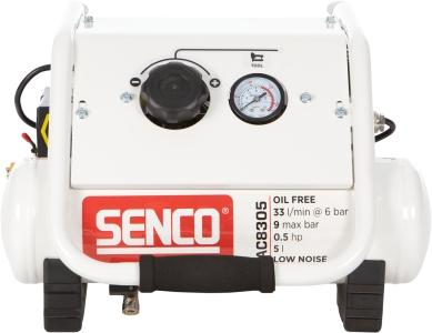 Image du produit Senco AC8305 Compressor - Geluidsarm - 350W - 9 bar - 5L - 33L/m (9 bar, 5 l)