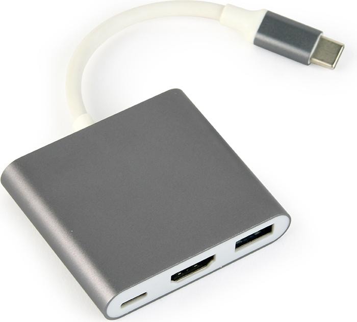 Produktbild Gembird A-CM-HDMIF-02-SG (USB-C, 3 Ports)