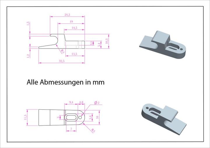 Produktbild Tengy Federschnäpper Mini-Latch Druckverschluss