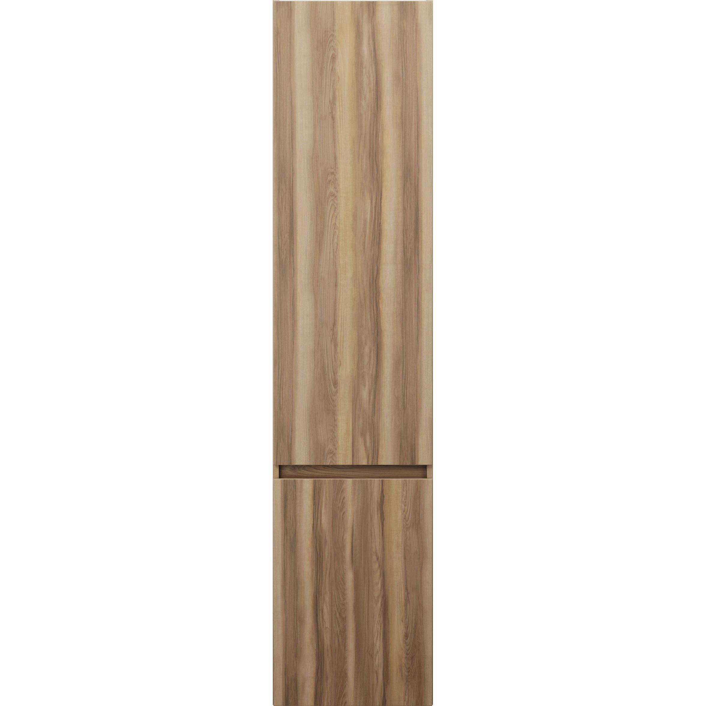 burgbad, Badezimmerschrank, Lin20 Hochschrank Wandhängend mit 2 Türen, Tiefe 245mm, Türanschlag links, 400x245x1760mm