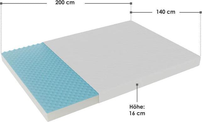 Actual product image Juskys Cold foam mattress (140 x 200, Foam core)