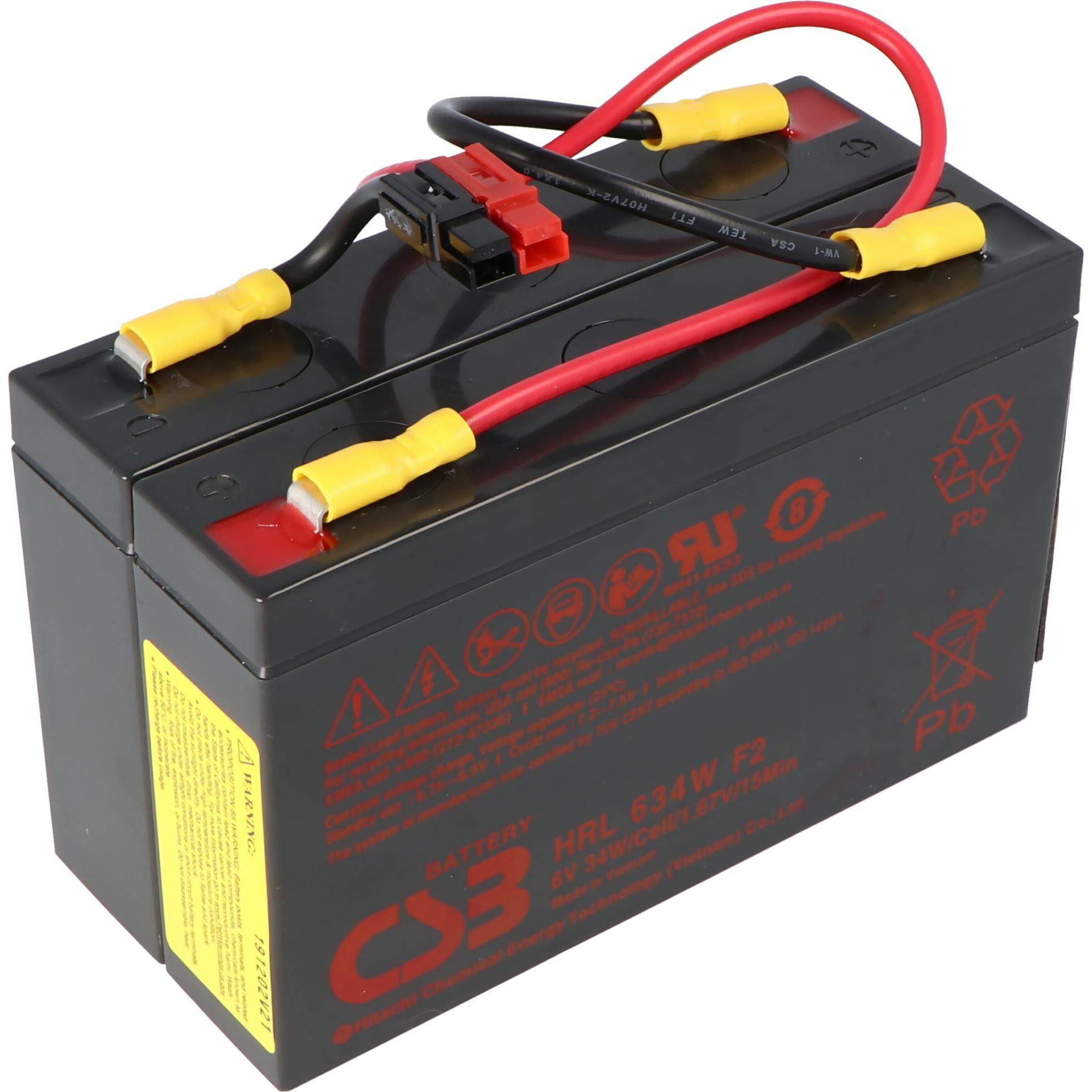 CSB APC RBC18 SCD18 USV Akkuset geeignet für APC UPS PS250, PS250i, PS450, PS450i, PS450i1U, vormontiert, USV Zubehör