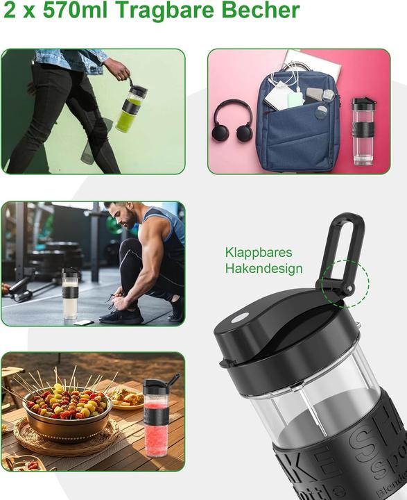 Image du produit Ftsmtk Mini Smoothie Maker (500 W)