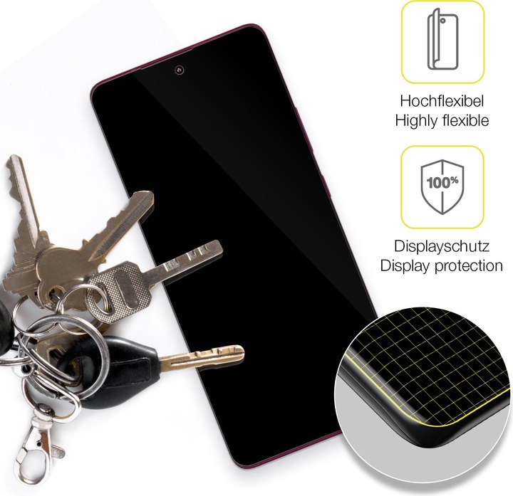Actual product image Dipos 3D Full Cover Screen Protector (1 Piece, Motorola Edge 30 Fusion)