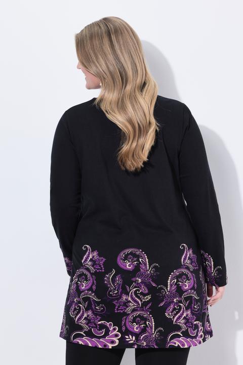 Produktbild Ulla Popken Longshirt, A-Linie, Tunika-Ausschnitt, Langarm (60)