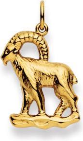 Image du produit Natsumi Schmuck Pendentif signe astrologique Capricorne en or jaune 18K/750 grand (750/18 K Or jaune)