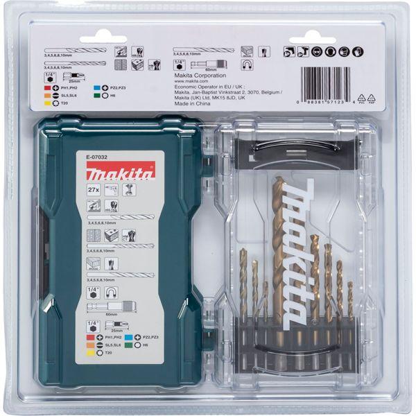 Actual product image Makita Bit set 27pcs. (D4X75, D3X61 MM, 8,0x117, 6,0x93, 5,0X86)