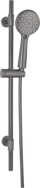 Produktbild Wenko Brauseset Mod. Young Gunmetal Grey Länge Stange: 66 cm (3 Strahlarten)