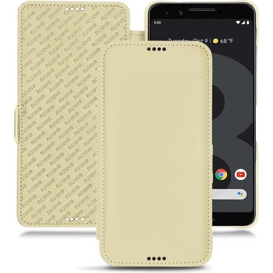 Noreve Lederschutzhülle horizontal (Google Pixel 3), Smartphone Hülle, Beige