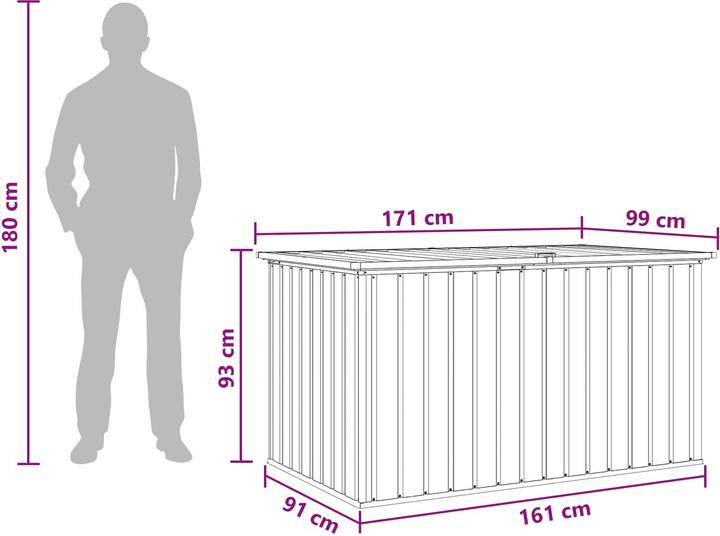 Produktbild vidaXL Outdoor Box