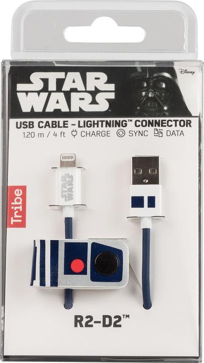 Immagine prodotto Tribe CLR20707 cavo Lightning 1,2 m Blu, Bianco (1.20 m, USB 1.0)