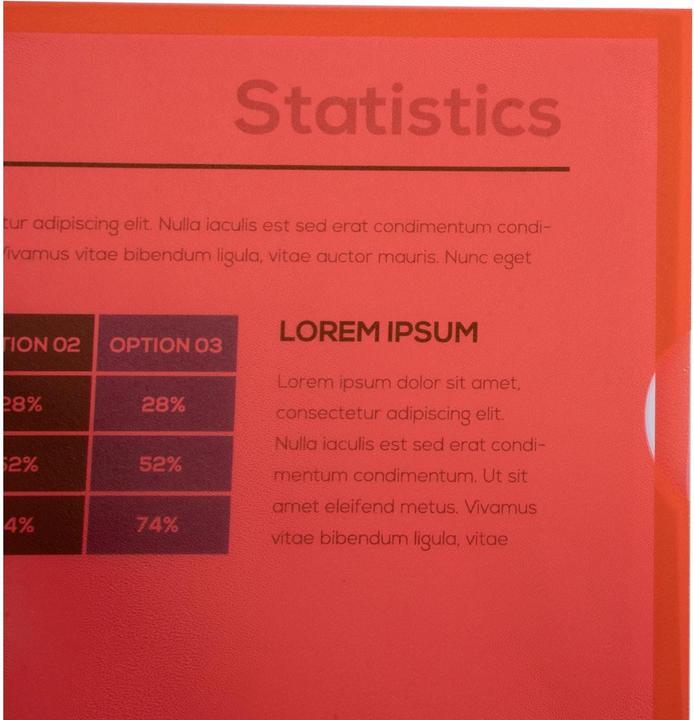 Immagine prodotto Exacompta Copertina trasparente A4, 100 pezzi, rosso (A4, 100x)