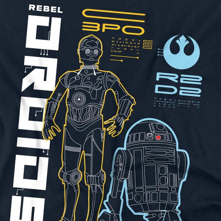 Image du produit Star Wars - T-shirt REBEL DROIDS - Adulte (M)