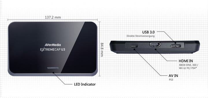 Produktbild AVerMedia ExtremeCap U3 (USB 3.0)
