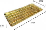 Jet Lag materasso gonfiabile con glitter oro 181cm