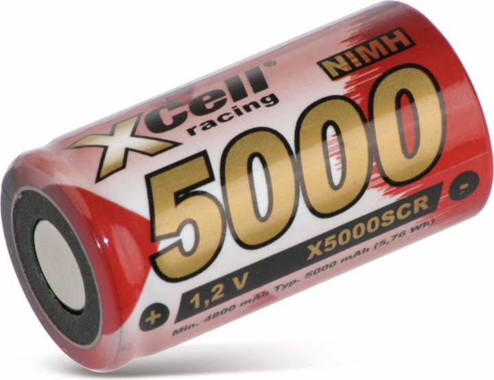 Produktbild XCell NiMH-Sub-C-Zelle-Akku PVC-Mantel, 5000 mAh, 43,8x22,9 mm (Sub-C)