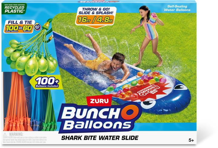 Productafbeelding Zuru BOB waterglijbaan haai met 100+ waterballonnen (4.80 m)