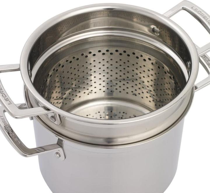 Actual product image Le Creuset Pasta pot with insert (Pot, Aluminium, Stainless steel)