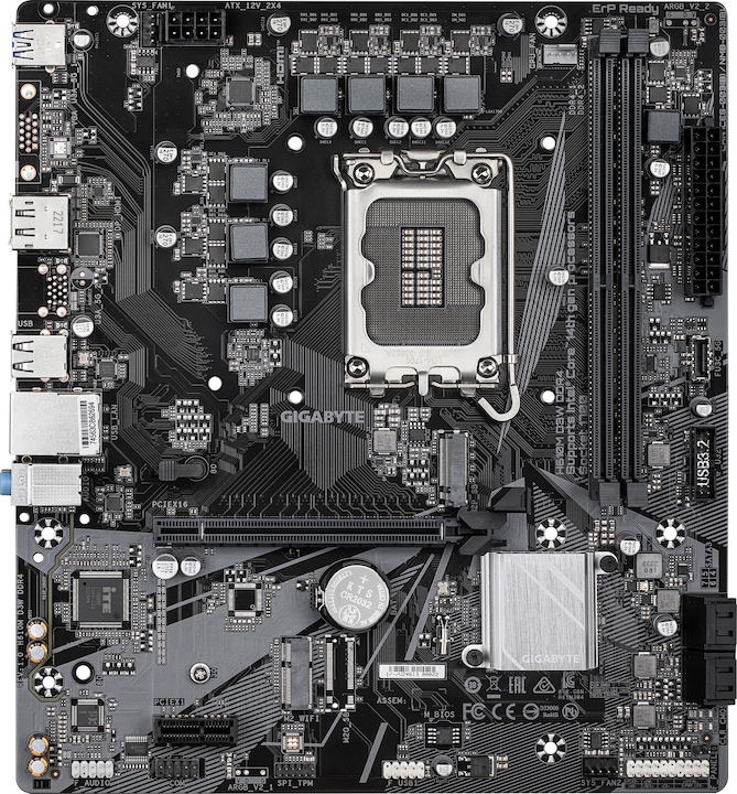 Image du produit Gigabyte H610M D3W DDR4 Carte mère - Compatible avec les processeurs Intel Core de 14e génération, VRM 5+1+1 (LGA 1700, Intel H610, mATX)