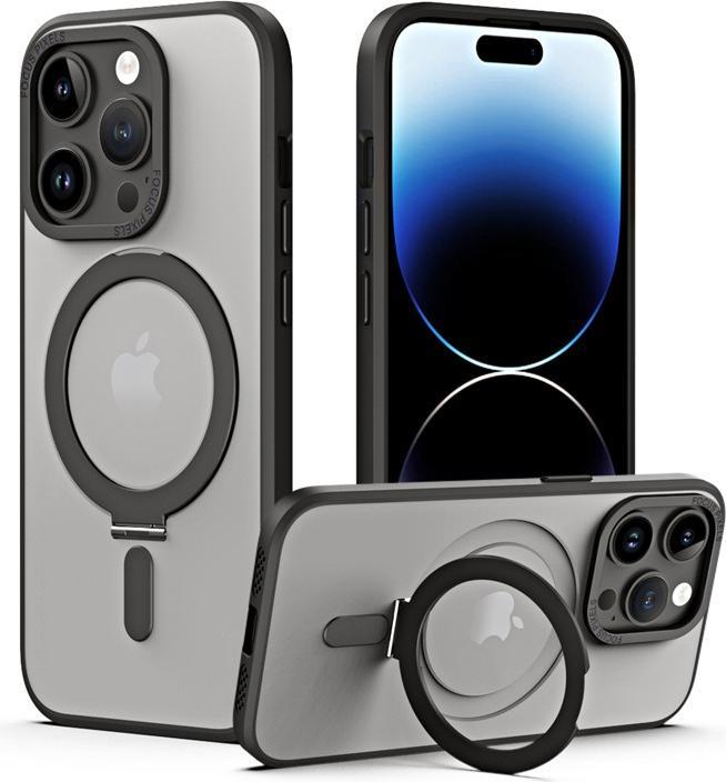 RPD iPhone 16 Pro Max - Custodia Magsafe Stand nero opaco (Apple iPhone 16 Pro Max)