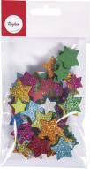 Immagine prodotto Rayher Stelle in gomma spugna glitterate, 2+3cm ø, 100 pe