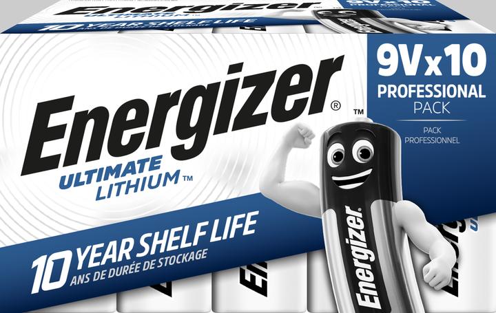 Immagine prodotto Energizer Ultimate Lithium (10 pz., 9V Block)