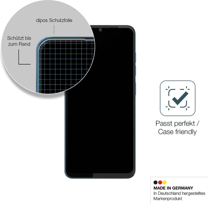 Actual product image Dipos Anti-Shock Screen Protector Matte (1 Piece, HTC Wildfire)