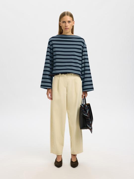 Immagine prodotto Selected U-Boot-Ausschnitt Oberteil mit langen Ärmeln (S)