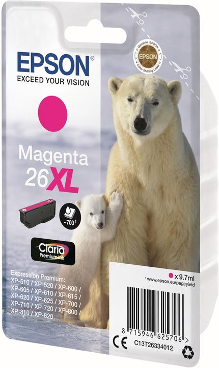 Produktbild Epson 26XL Claria Premium (M)