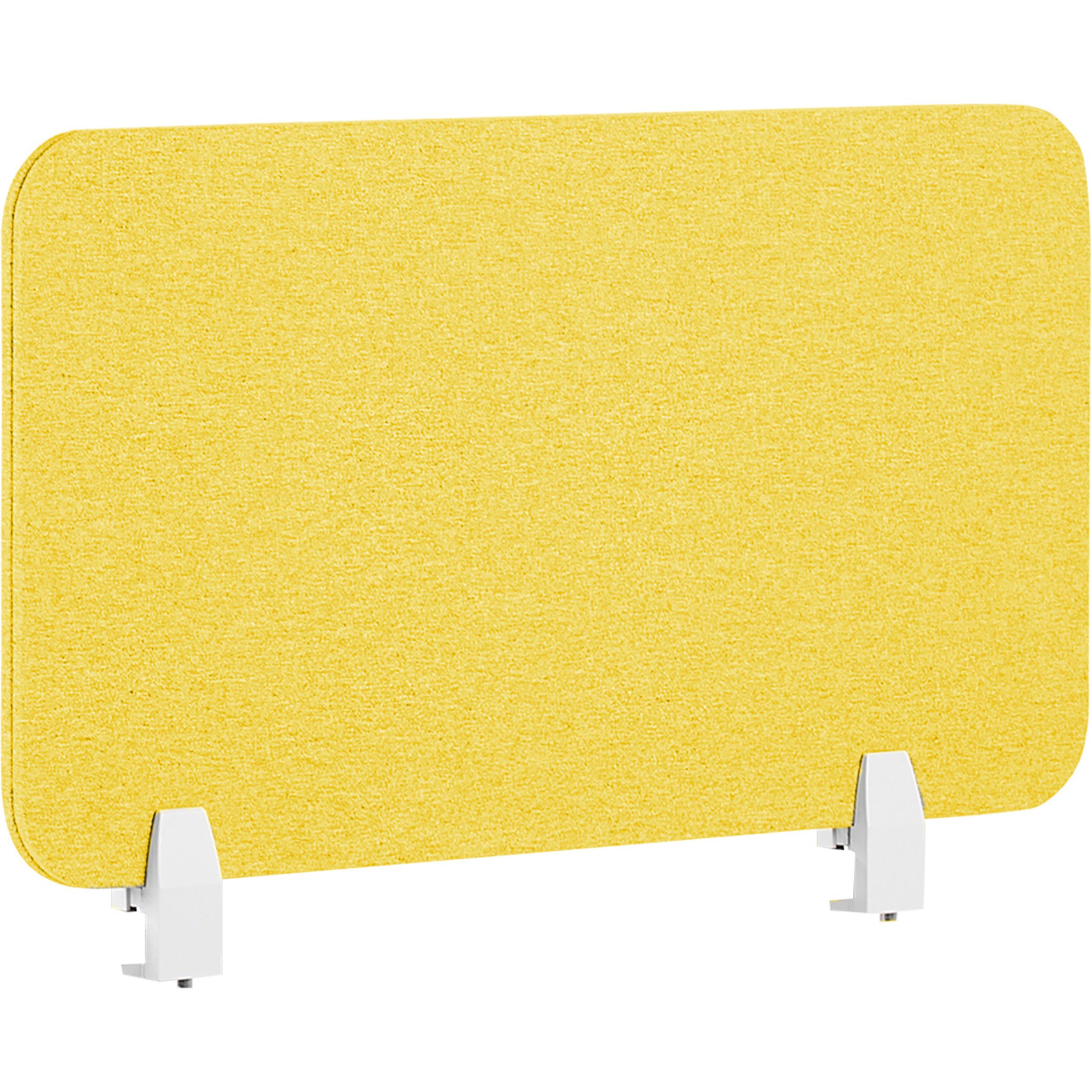 Beliani, Trennwand, Schreibtischtrennwand senfgelb 72 x 40 cm WALLY
