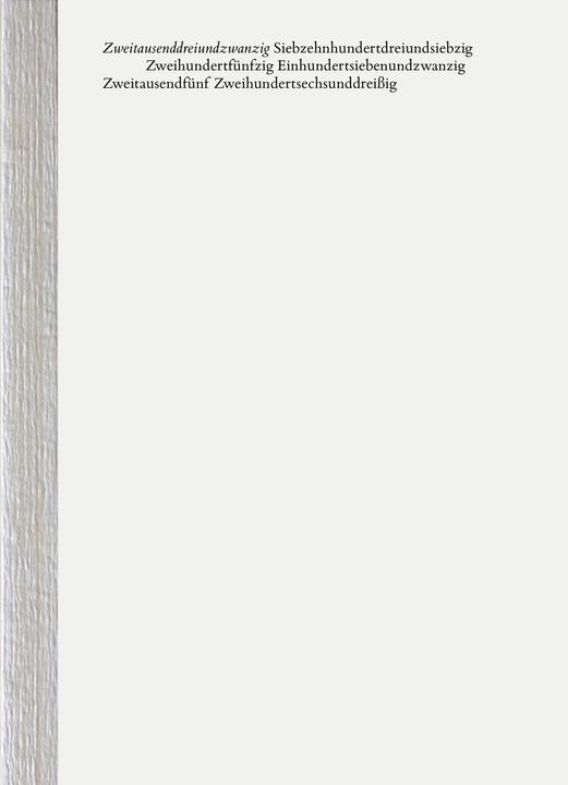 Immagine prodotto Zweitausenddreiundzwanzig (Inglese, Tedesco, Accademia d'arte di Düsseldorf, Donatella Fioretti, 2024)