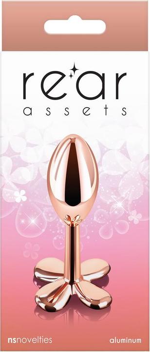 Produktbild NS Novelties Rear Assets Clover Rose Gold Analplug 9,2 cm