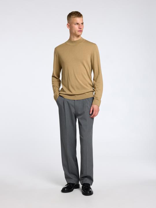Actual product image Selected Homme 100% merino wool mock neck jumper (S)