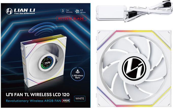 Immagine prodotto Lian-Li UNI FAN TL Wireless Reverse Blade (120 mm, 1 x)