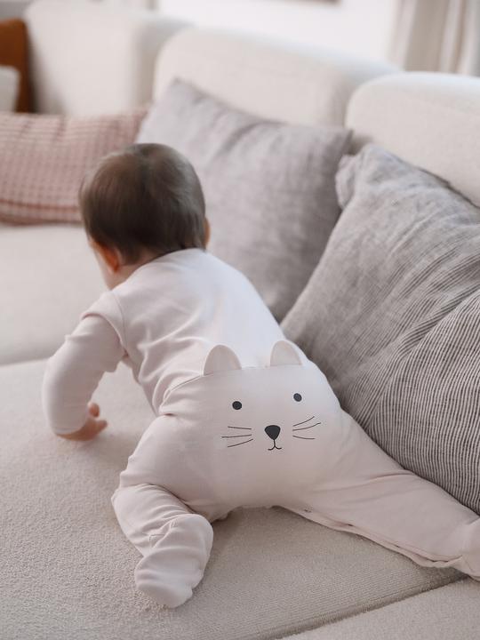 Actual product image Vertbaudet Bio-Kollektion: Baby Strampler mit Katze (50)