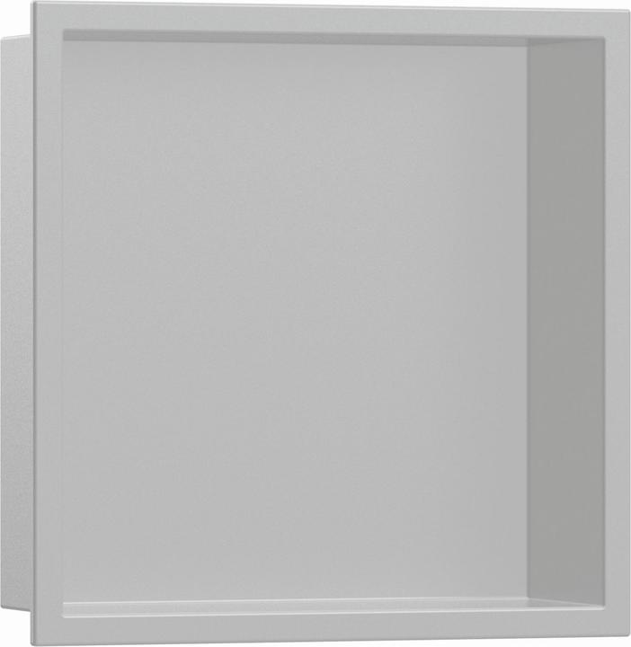 hansgrohe Wall niche XtraStoris Original with frame, concrete grey 300x300x100mm