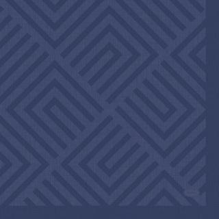 Image du produit Duni Servettes Mosaic Dark Blue 33X33 cm (33 x 33 cm)