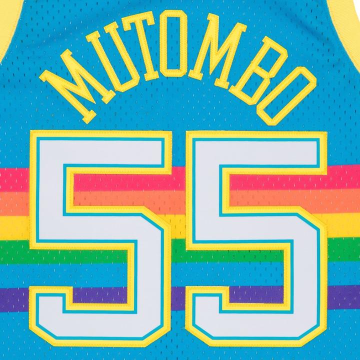 Actual product image Mitchell & Ness Swingman Jersey Denver Nuggets TROPICAL Dikembe Mutombo - S (S)
