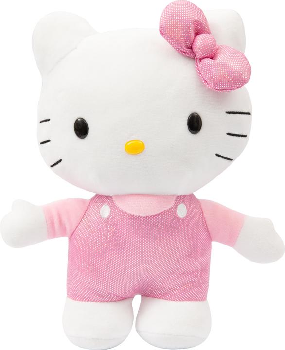 Produktbild Giochi Preziosi Hello Kitty 30 cm grosses Plüschtier mit modischem Outfit, rosa Satinkleid und (30 cm)