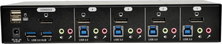 Produktbild Eaton 4-Port DisplayPort KVM Switch with Audio Cables and USB 3.0 SuperSpeed Hub