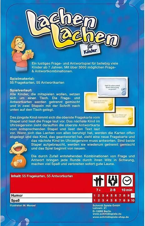 Produktbild Schmidt Spiele Lachen Lachen (Deutsch, 2 - 8 Spieler)